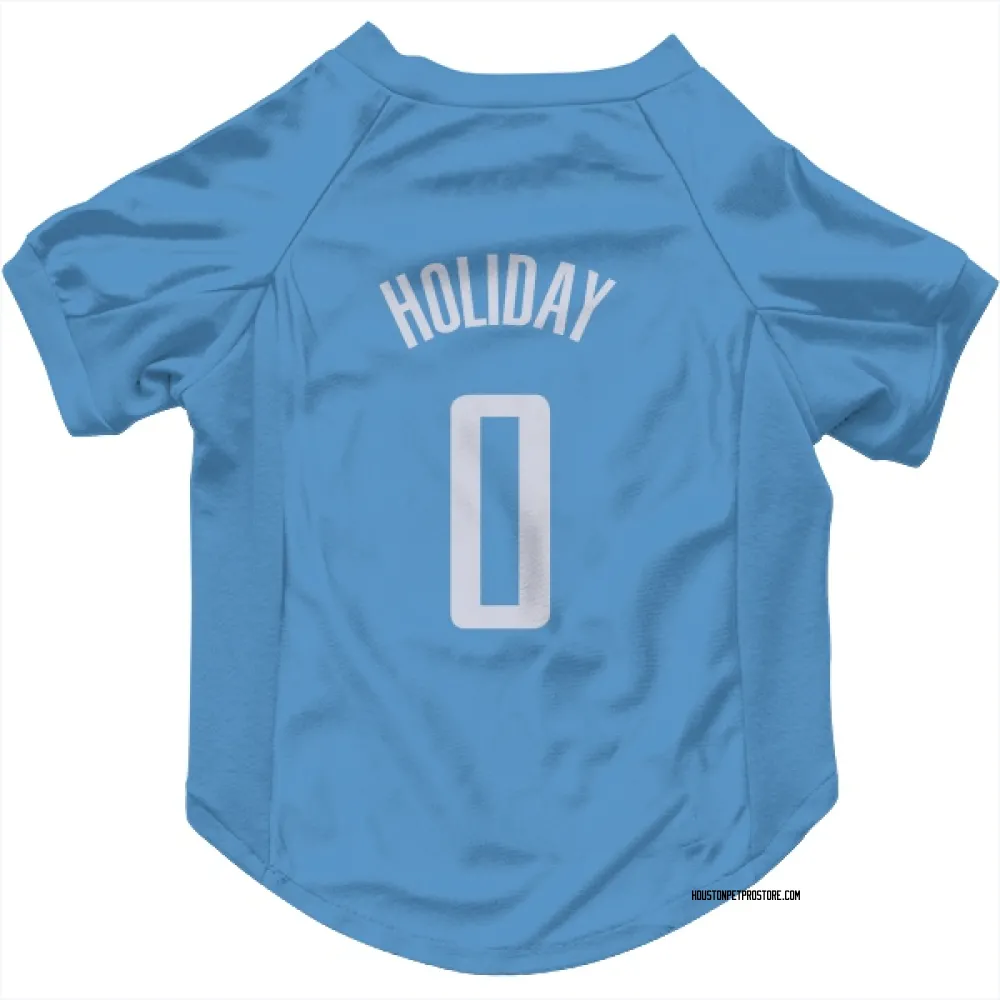 Houston Rockets Aaron Holiday Blue Pet Jersey for Dog & Cat
