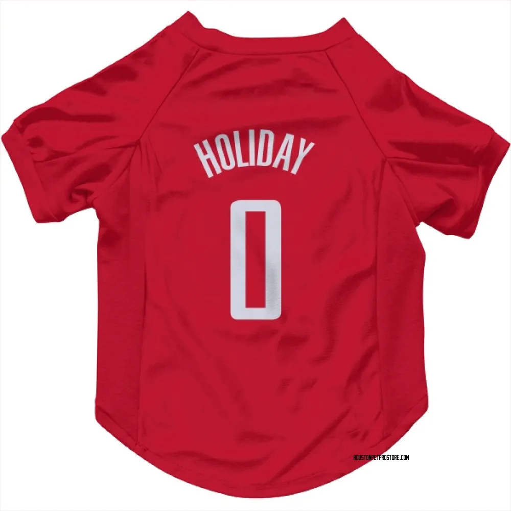 Houston Rockets Aaron Holiday Red Pet Jersey for Dog & Cat