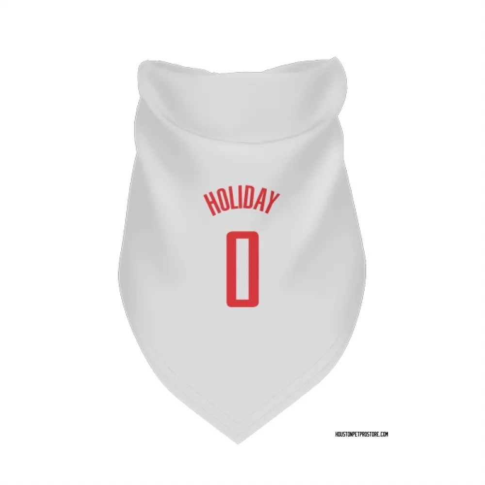 Houston Rockets Aaron Holiday White Pet Bandana for Dog & Cat