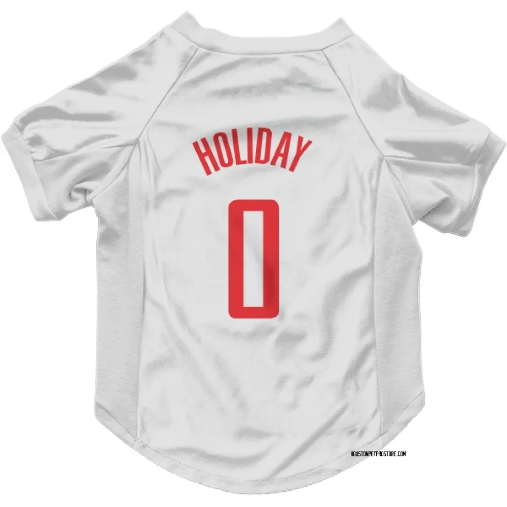 Houston Rockets Aaron Holiday White Pet Jersey for Dog & Cat