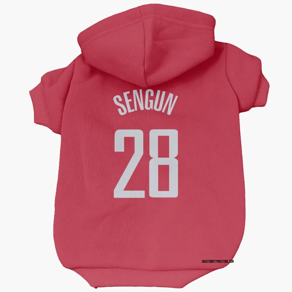 Houston Rockets Alperen Sengun Red Pet Hoodie for Dog & Cat