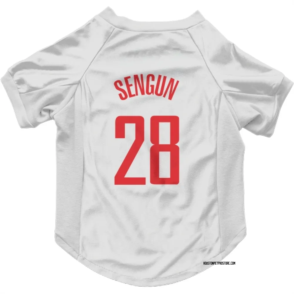 Houston Rockets Alperen Sengun White Pet Jersey for Dog & Cat