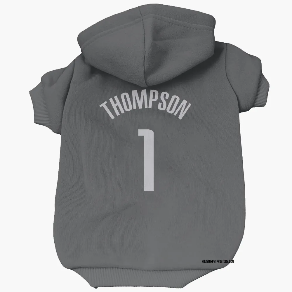 Houston Rockets Amen Thompson Black Pet Hoodie for Dog & Cat