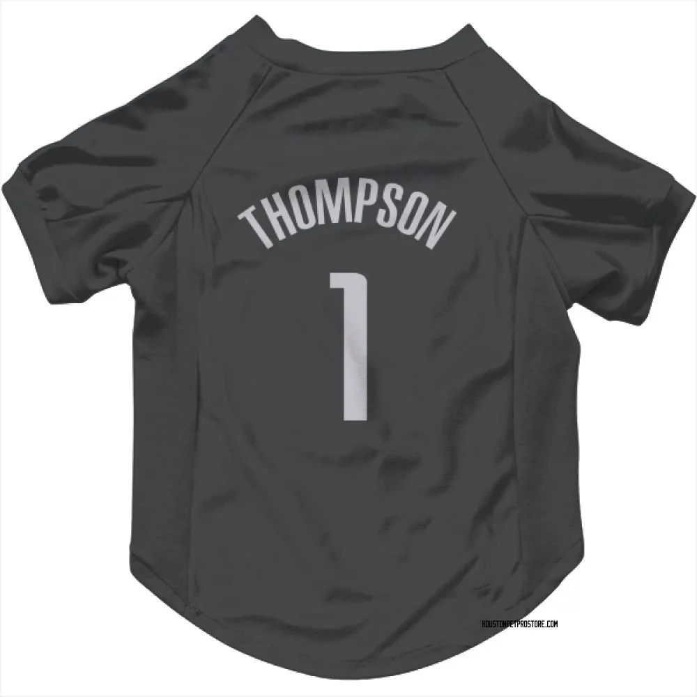 Houston Rockets Amen Thompson Black Pet Jersey for Dog & Cat