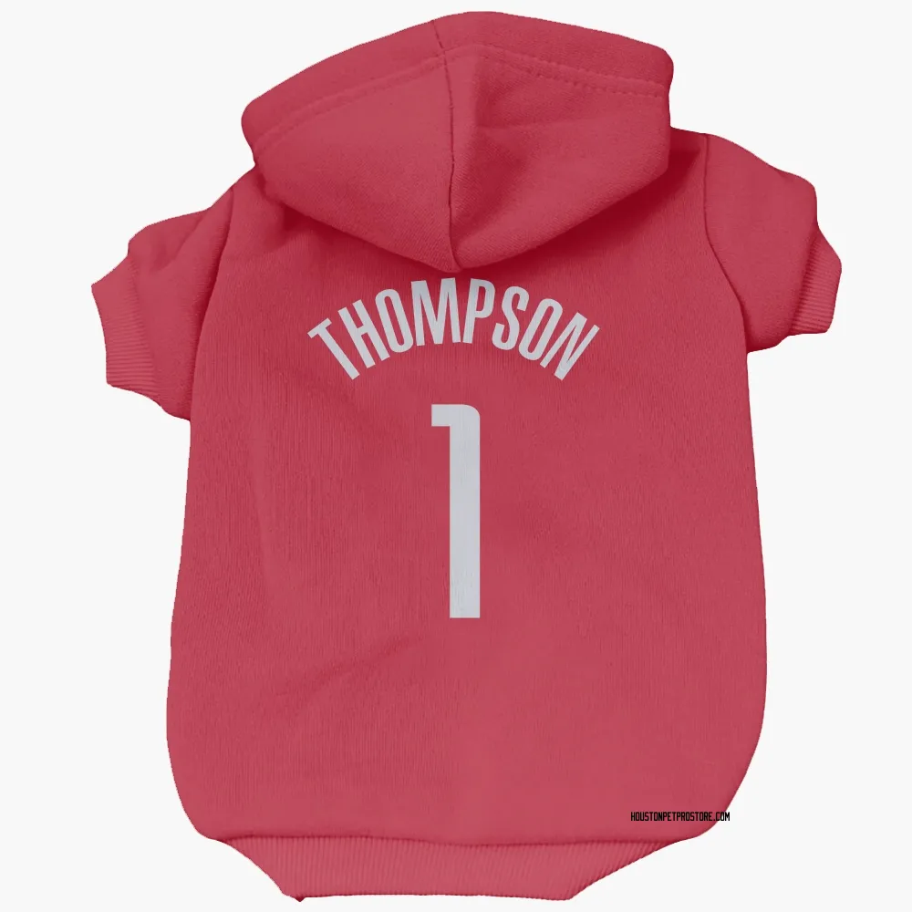 Houston Rockets Amen Thompson Red Pet Hoodie for Dog & Cat