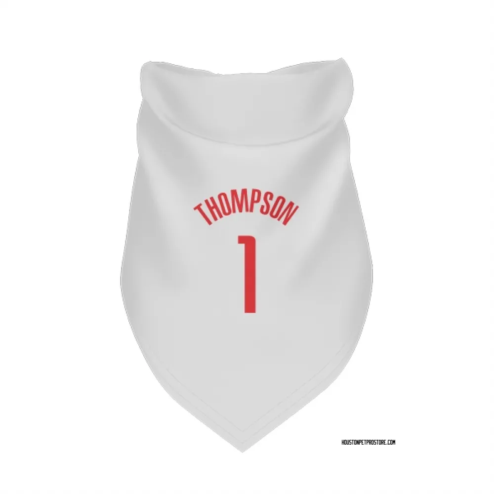 Houston Rockets Amen Thompson White Pet Bandana for Dog & Cat