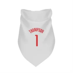 Houston Rockets Amen Thompson White Pet Bandana for Dog & Cat