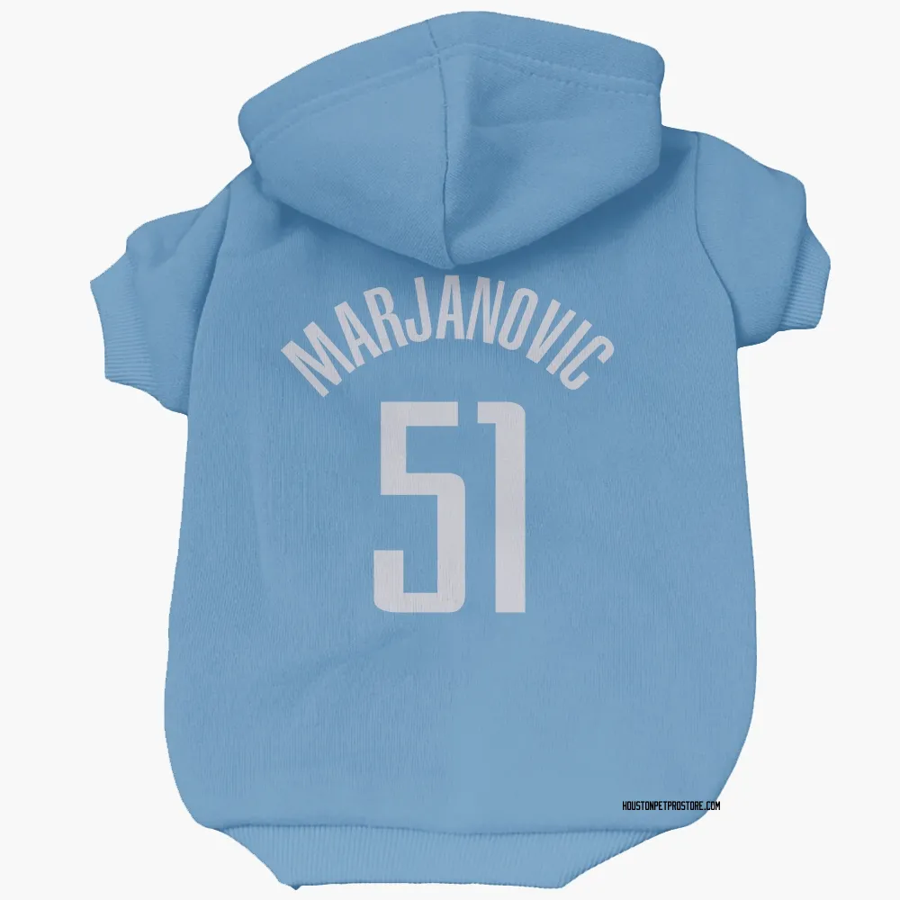 Houston Rockets Boban Marjanovic Blue Pet Hoodie for Dog & Cat