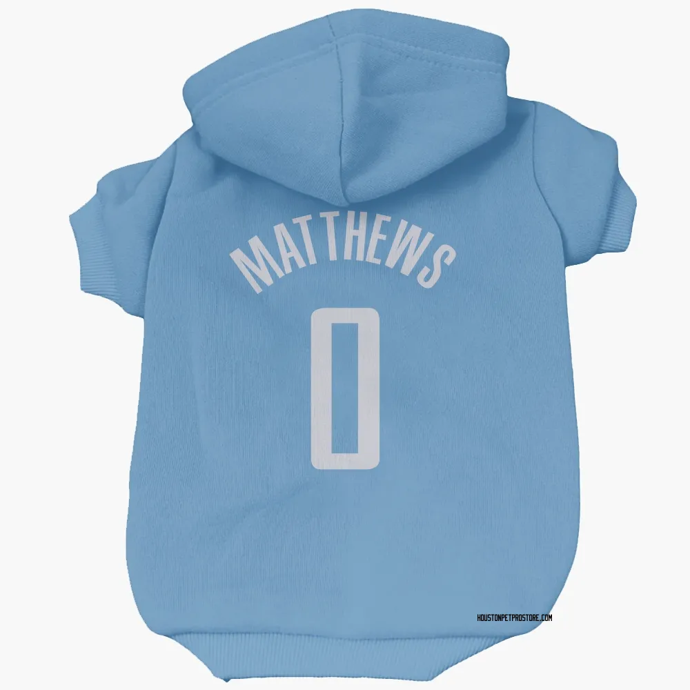 Houston Rockets Cameron Matthews Blue Pet Hoodie for Dog & Cat