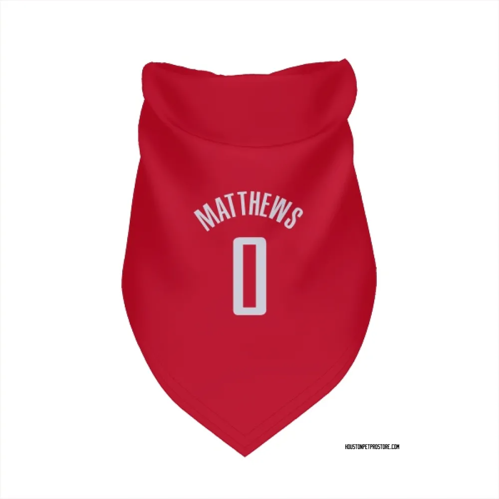 Houston Rockets Cameron Matthews Red Pet Bandana for Dog & Cat