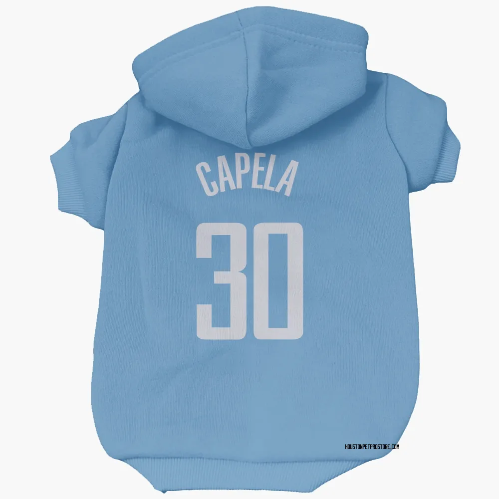 Houston Rockets Clint Capela Blue Pet Hoodie for Dog & Cat