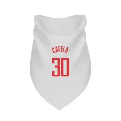 Houston Rockets Clint Capela White Pet Bandana for Dog & Cat