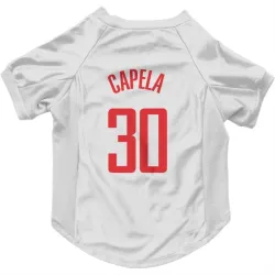 Houston Rockets Clint Capela White Pet Jersey for Dog & Cat