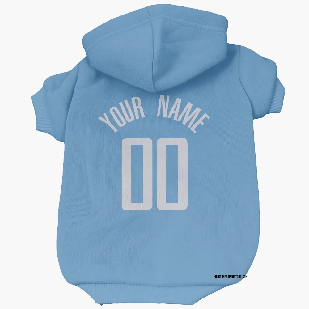 Houston Rockets Custom Blue Pet Hoodie for Dog & Cat