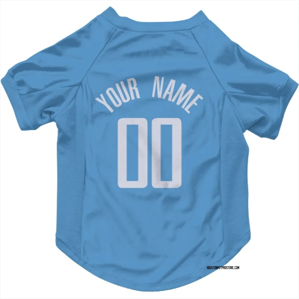 Houston Rockets Custom Blue Pet Jersey for Dog & Cat
