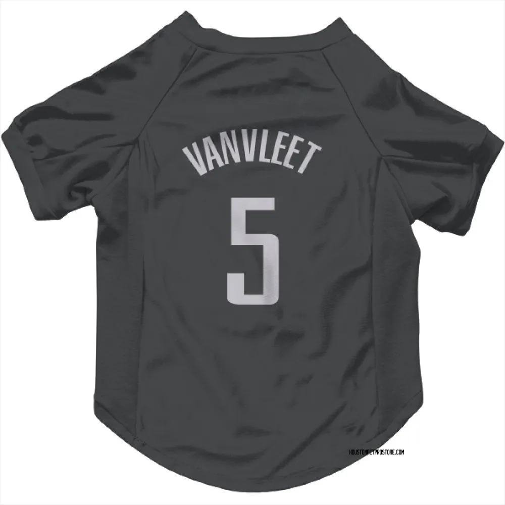 Houston Rockets Fred VanVleet Black Pet Jersey for Dog & Cat