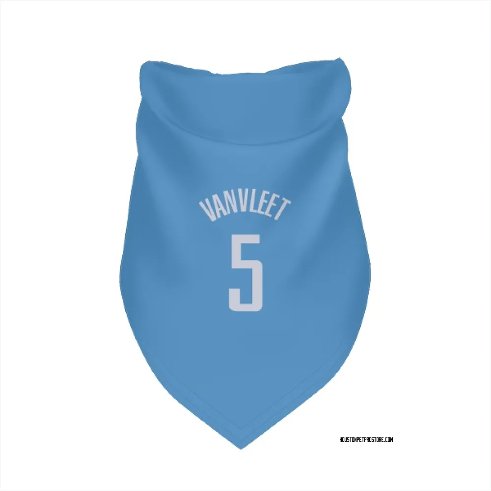 Houston Rockets Fred VanVleet Blue Pet Bandana for Dog & Cat