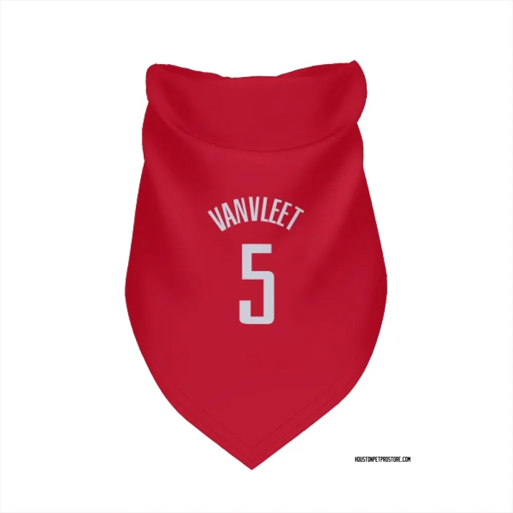 Houston Rockets Fred VanVleet Red Pet Bandana for Dog & Cat