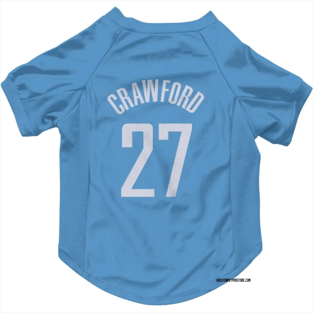Houston Rockets Isaiah Crawford Blue Pet Jersey for Dog & Cat