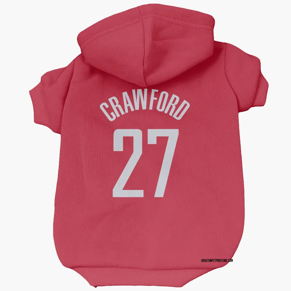 Houston Rockets Isaiah Crawford Red Pet Hoodie for Dog & Cat