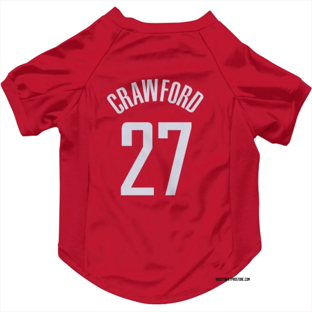 Houston Rockets Isaiah Crawford Red Pet Jersey for Dog & Cat