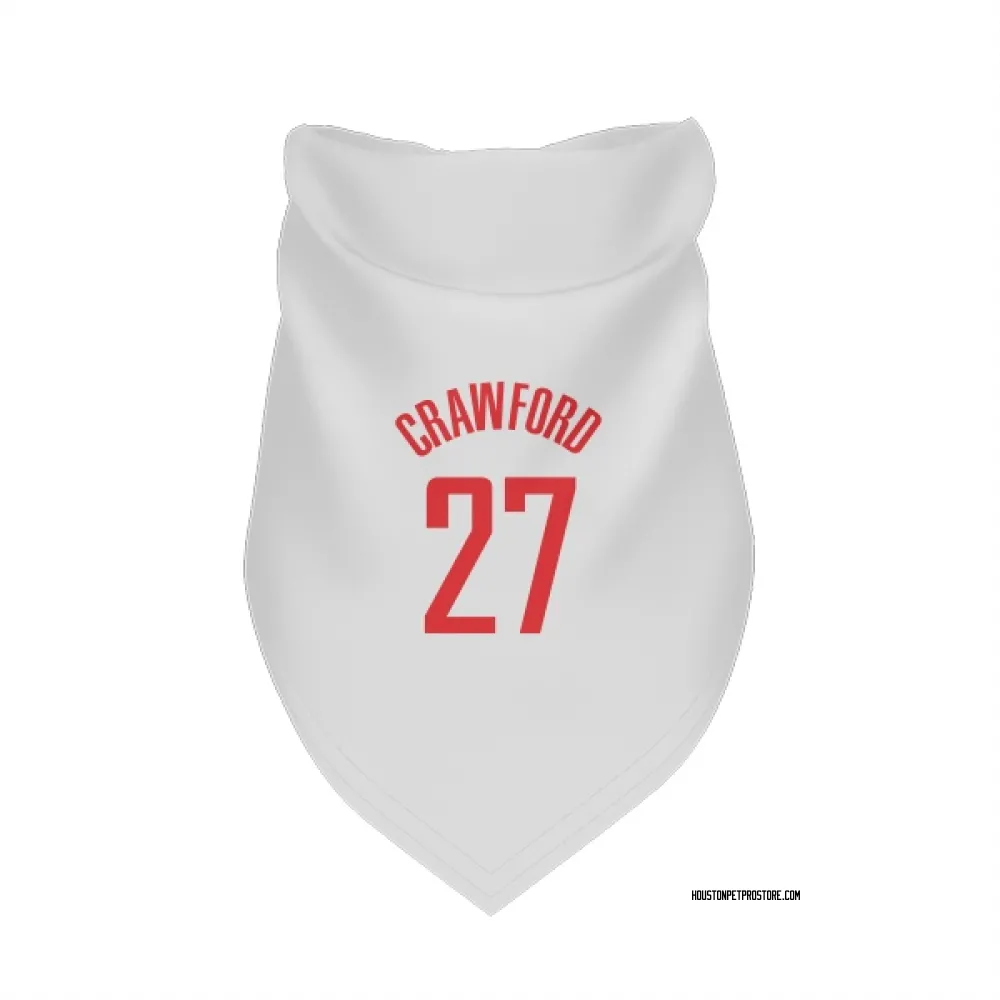 Houston Rockets Isaiah Crawford White Pet Bandana for Dog & Cat