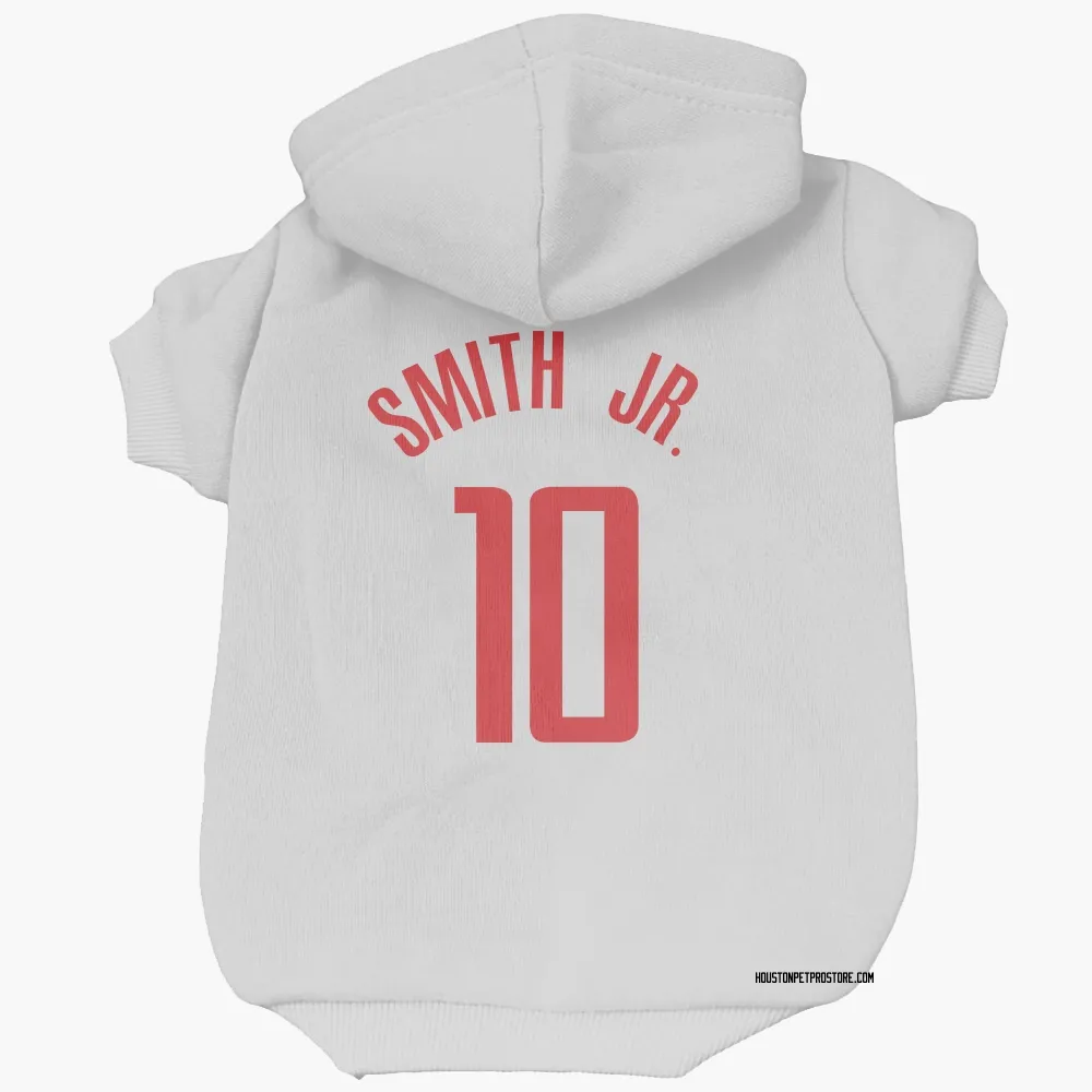 Houston Rockets Jabari Smith Jr. White Pet Hoodie for Dog & Cat