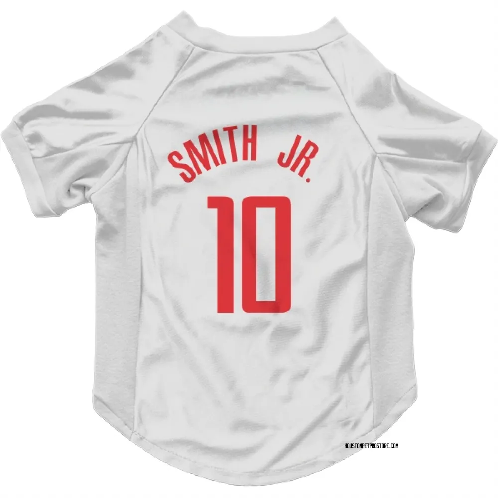 Houston Rockets Jabari Smith Jr. White Pet Jersey for Dog & Cat