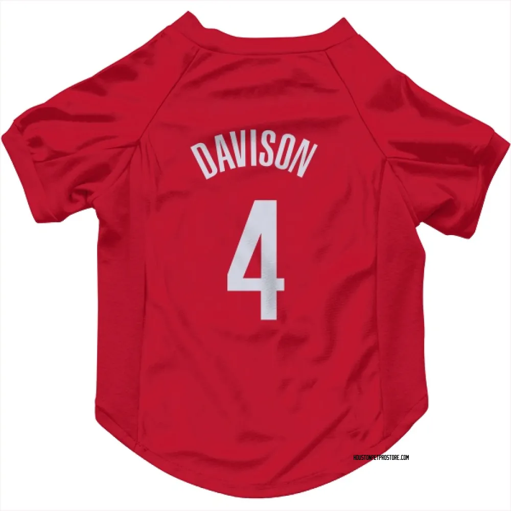 Houston Rockets JD Davison Red Pet Jersey for Dog & Cat