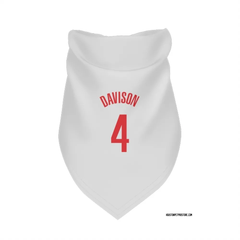 Houston Rockets JD Davison White Pet Bandana for Dog & Cat