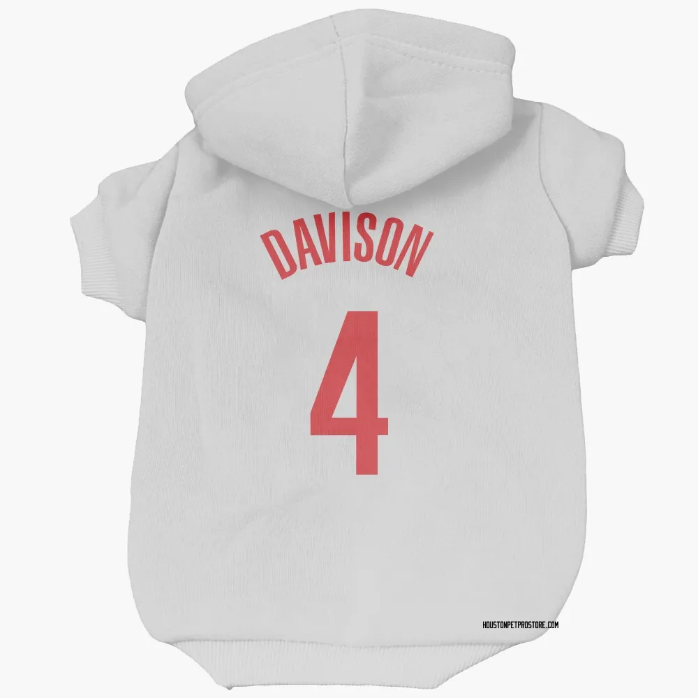 Houston Rockets JD Davison White Pet Hoodie for Dog & Cat