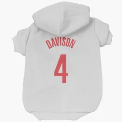 Houston Rockets JD Davison White Pet Hoodie for Dog & Cat
