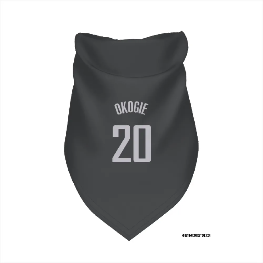 Houston Rockets Josh Okogie Black Pet Bandana for Dog & Cat