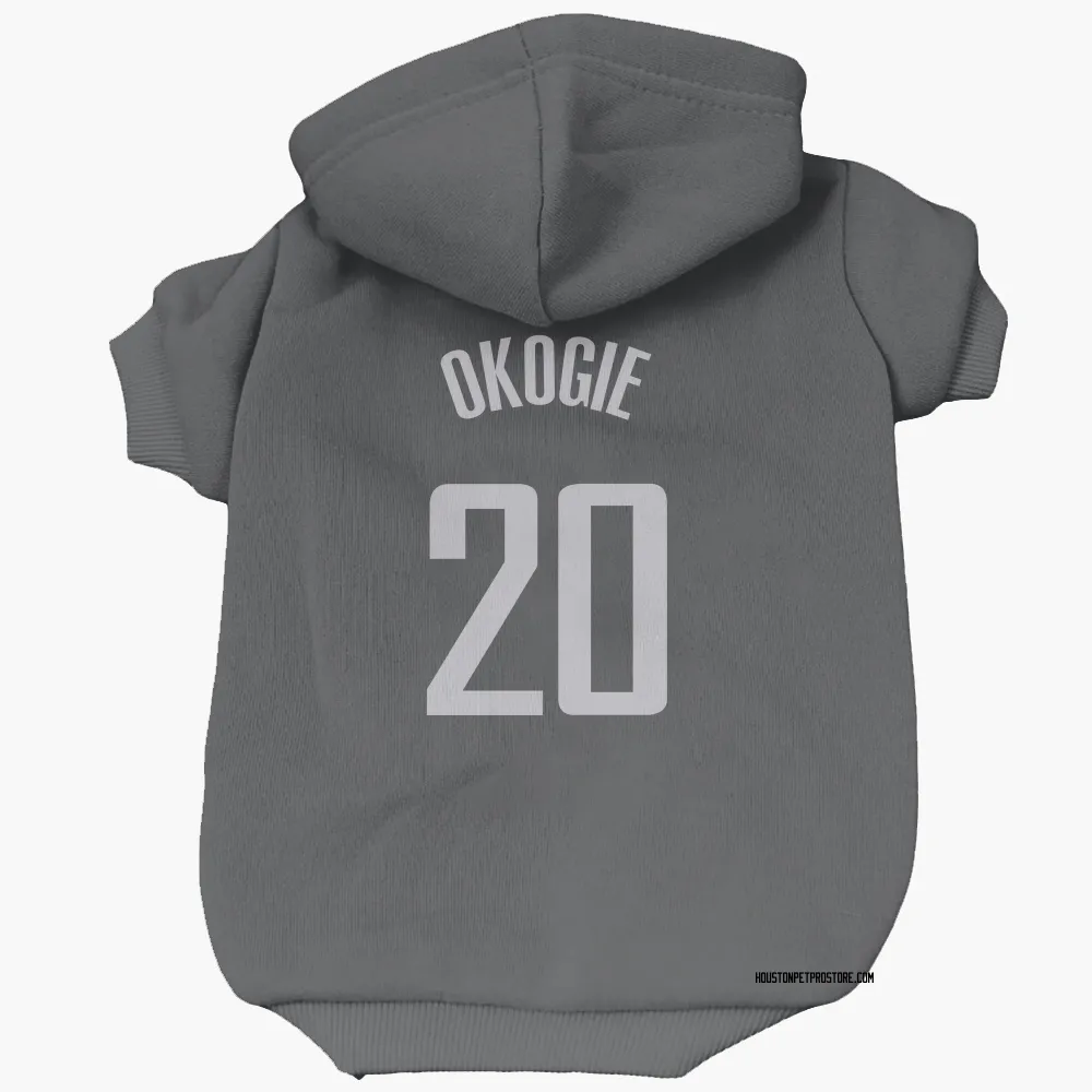 Houston Rockets Josh Okogie Black Pet Hoodie for Dog & Cat