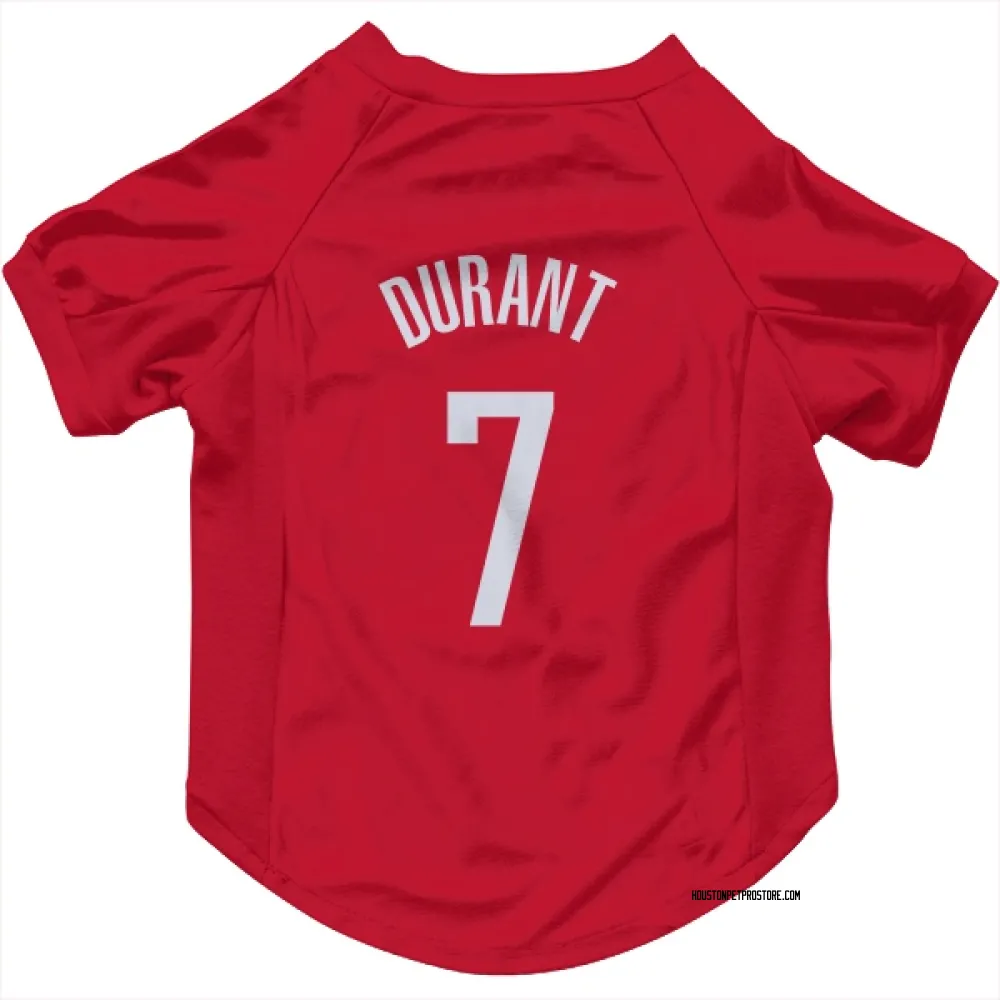 Houston Rockets Kevin Durant Red Pet Jersey for Dog & Cat
