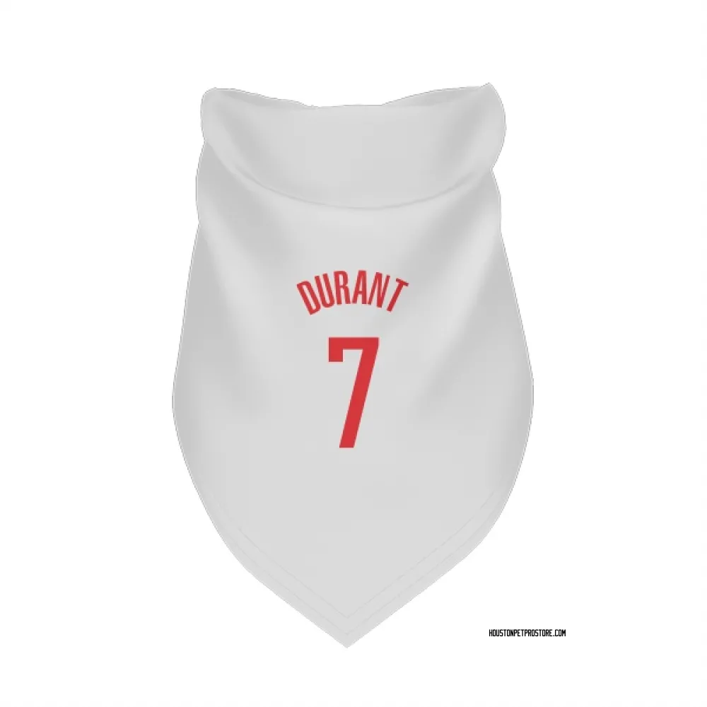 Houston Rockets Kevin Durant White Pet Bandana for Dog & Cat