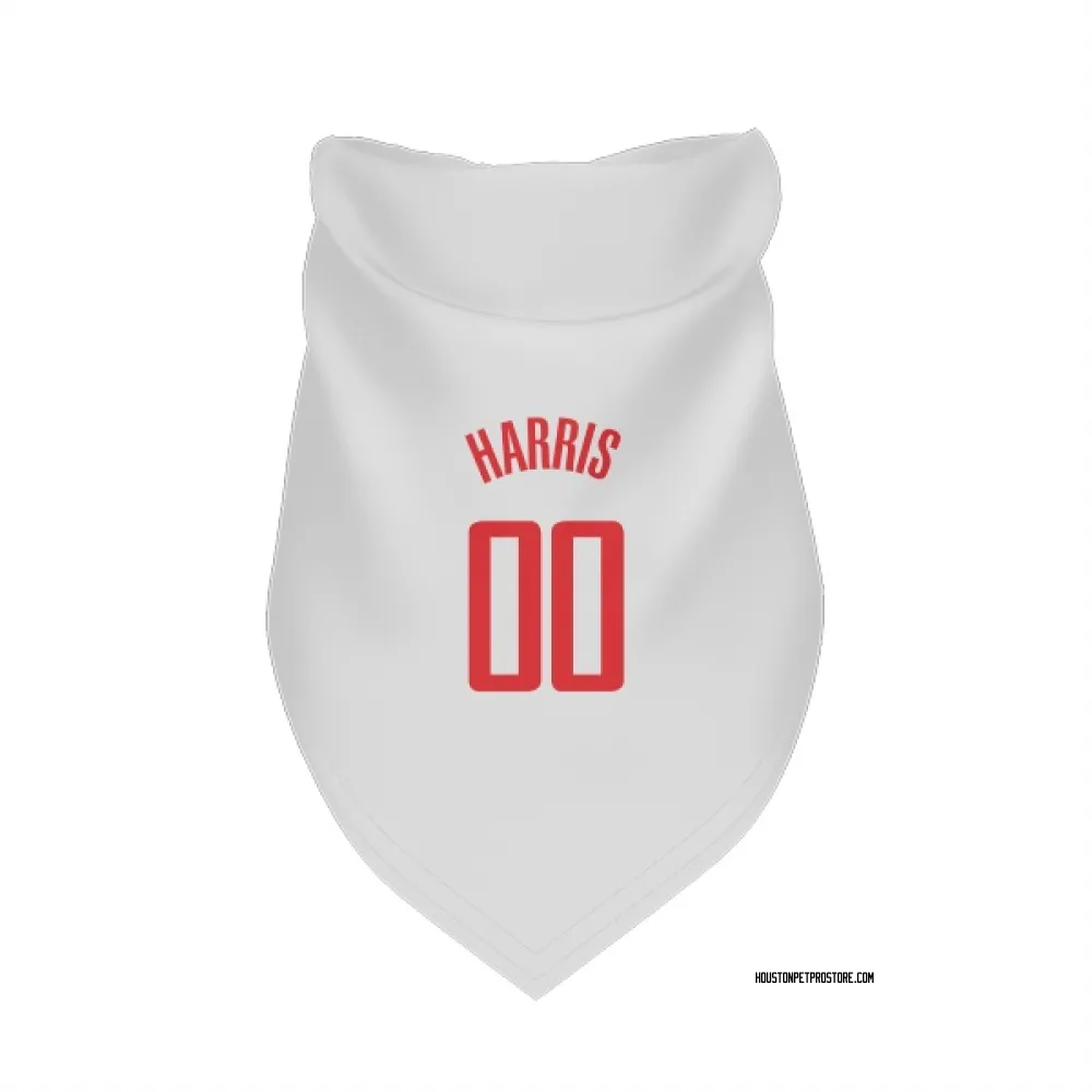 Houston Rockets Kevon Harris White Pet Bandana for Dog & Cat
