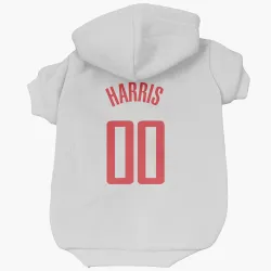 Houston Rockets Kevon Harris White Pet Hoodie for Dog & Cat