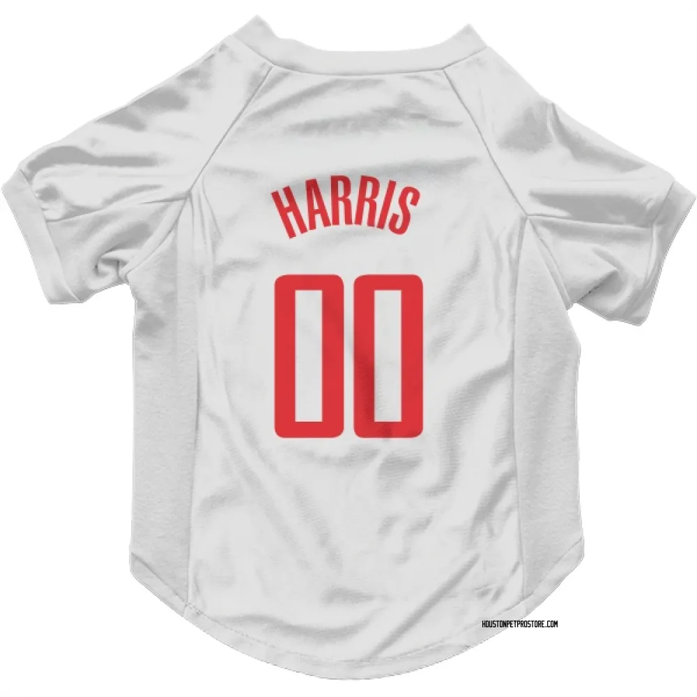 Houston Rockets Kevon Harris White Pet Jersey for Dog & Cat