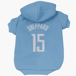 Houston Rockets Reed Sheppard Blue Pet Hoodie for Dog & Cat