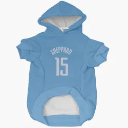 Houston Rockets Reed Sheppard Blue Pet Hoodie for Dog & Cat