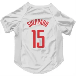 Houston Rockets Reed Sheppard White Pet Jersey for Dog & Cat