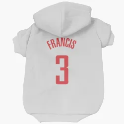 Houston Rockets Steve Francis White Pet Hoodie for Dog & Cat