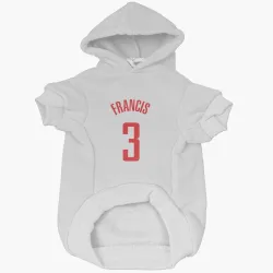 Houston Rockets Steve Francis White Pet Hoodie for Dog & Cat