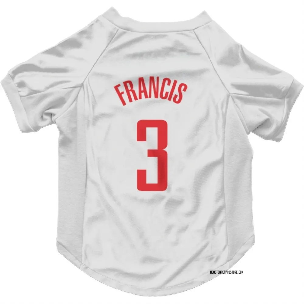 Houston Rockets Steve Francis White Pet Jersey for Dog & Cat