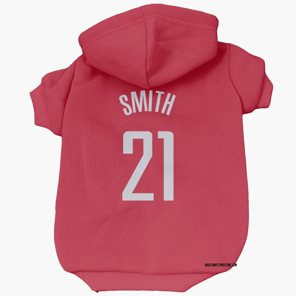 Houston Rockets Tyler Smith Red Pet Hoodie for Dog & Cat