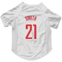 Houston Rockets Tyler Smith White Pet Jersey for Dog & Cat